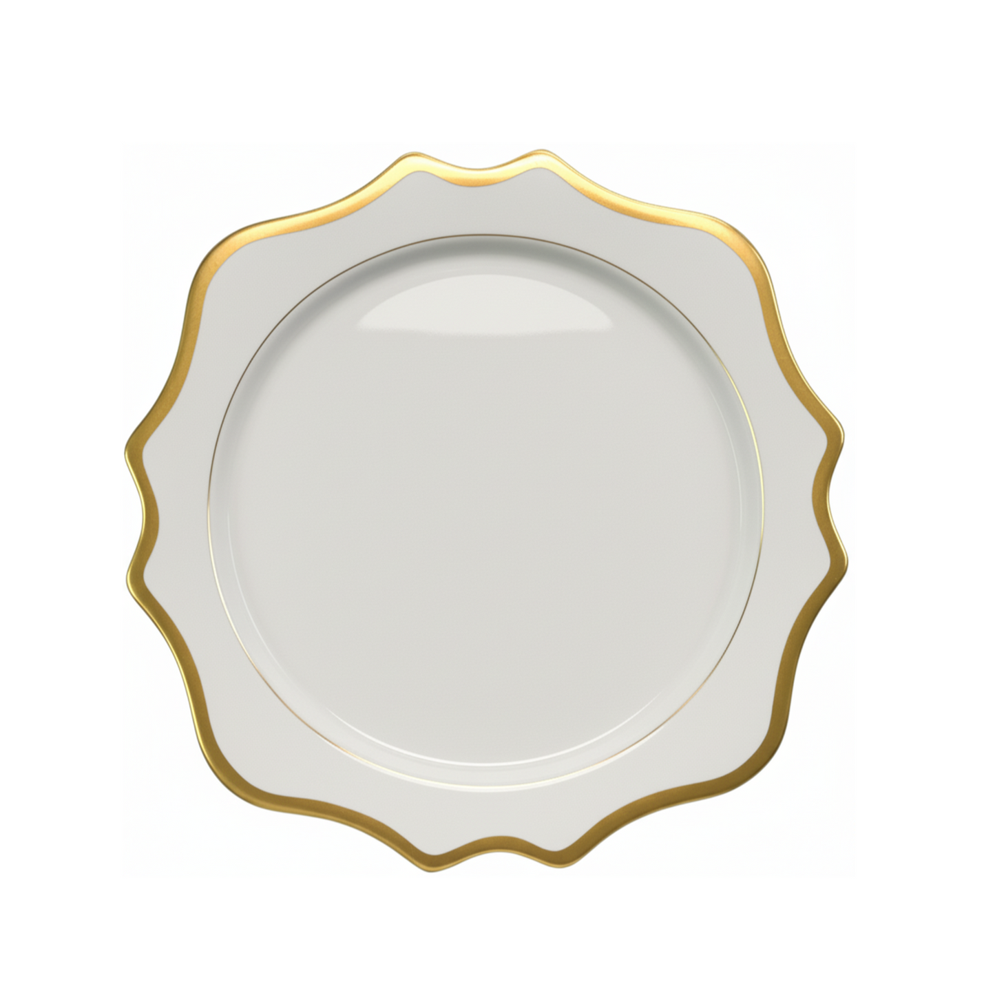Anna Weatherley Antique White Gold Charger | 12in
