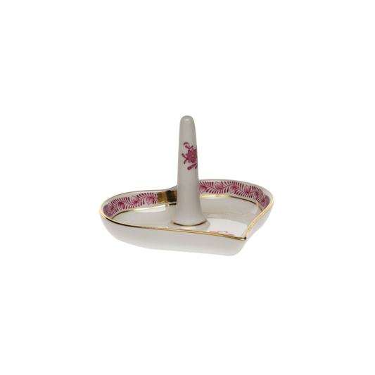 Herend Chinese Bouquet Raspberry Ring Holder | 4x2.5in