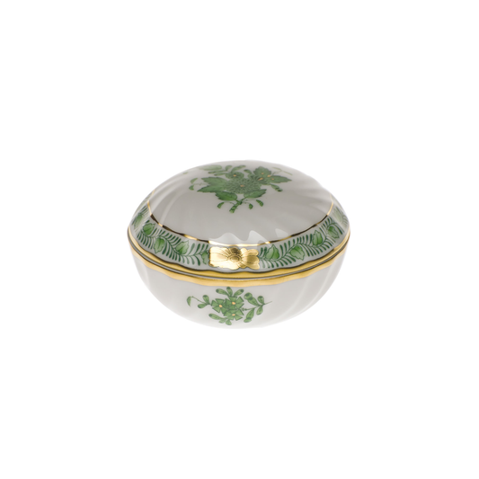 Herend Chinese Bouquet Green Ring Box | 2.75in