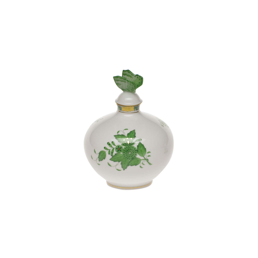 Herend Chinese Bouquet Green Perfume with Butterfly | 4x5in