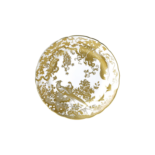 Royal Crown Derby Aves Gold Dinner Plate | 10.5in