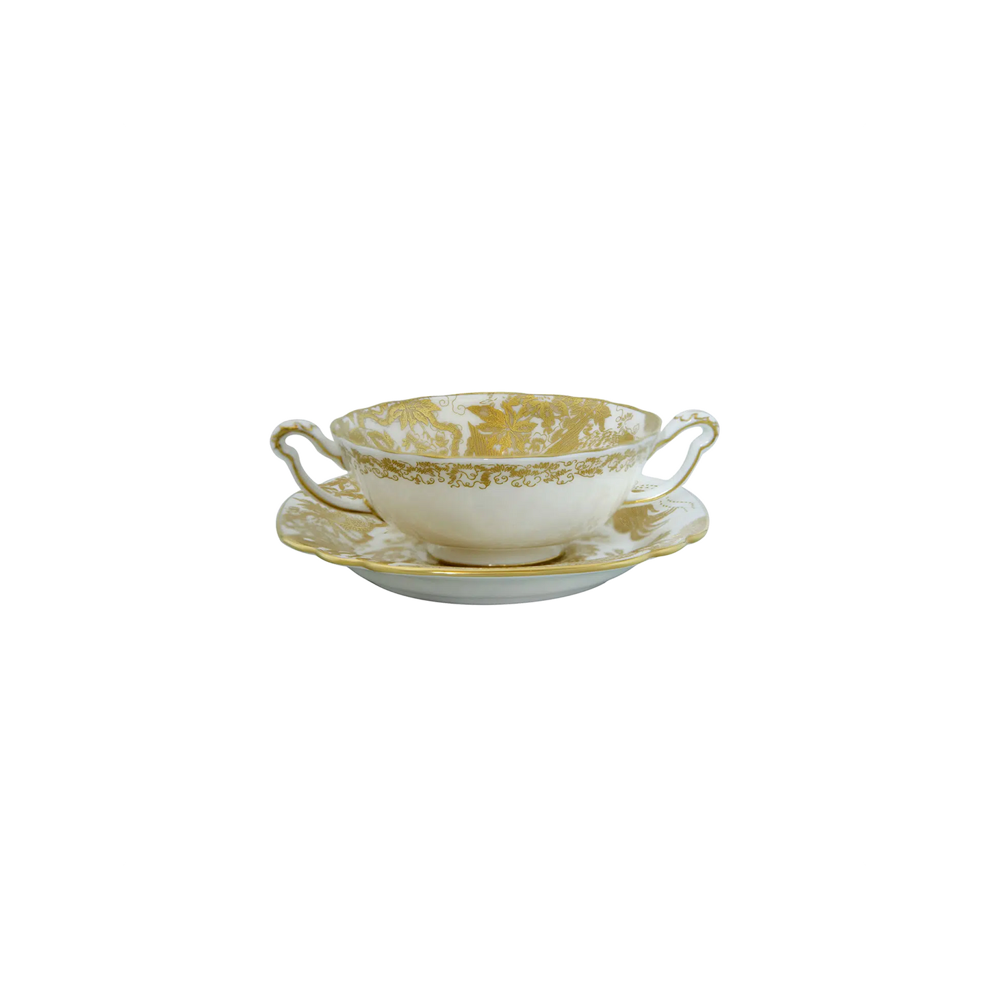 Royal Crown Derby Aves Gold Cream Soup Cup | 11oz