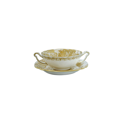Royal Crown Derby Aves Gold Cream Soup Cup | 11oz