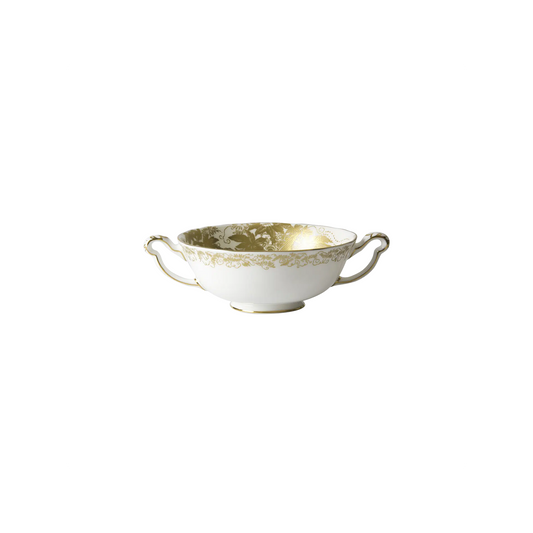 Royal Crown Derby Aves Gold Cream Soup Cup | 11oz