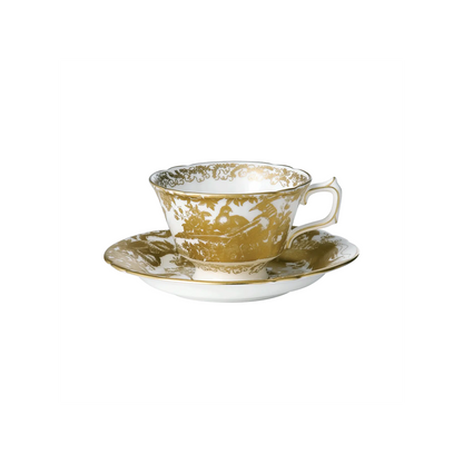 Royal Crown Derby Aves Gold Tea Cup | 8oz