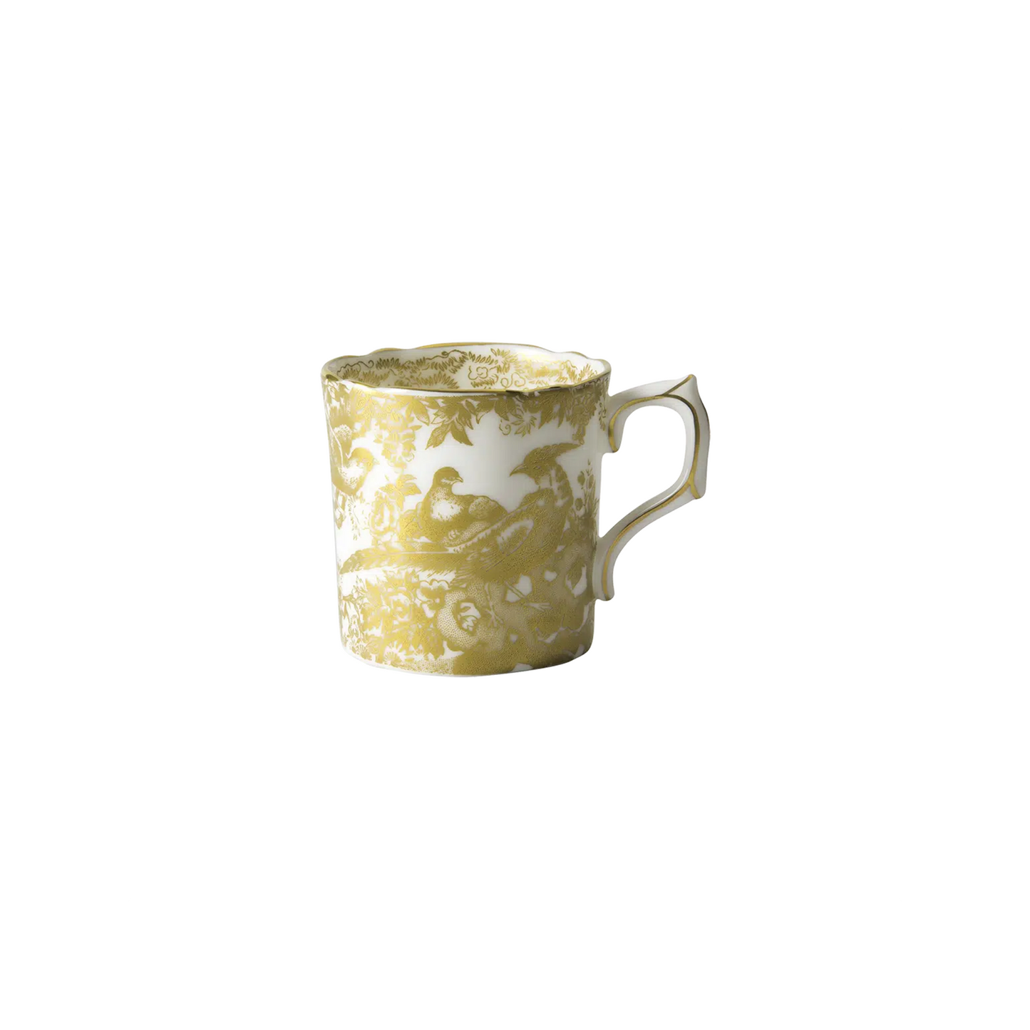 Royal Crown Derby Aves Gold Coffee Cup | 5oz