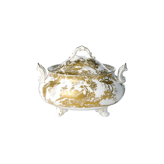 Royal Crown Derby Aves Gold Soup Tureen | 130oz