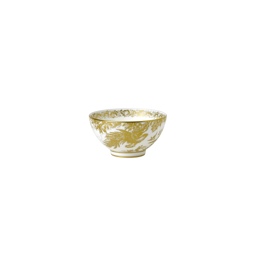 Royal Crown Derby Aves Gold Rice Bowl Footed | 2x4.5in