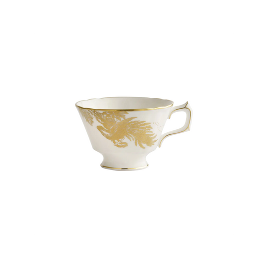 Royal Crown Derby Aves Gold Motif Tea Cup | 8oz