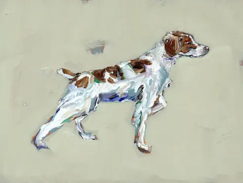Acrylic Block Art Print | 8x10in Brittany Spaniel