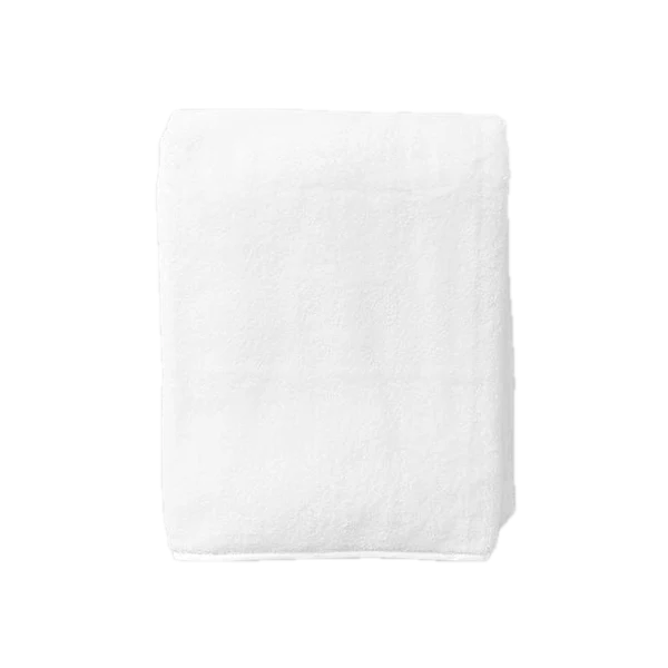 Weezie Towels Luxury Signature Piped Edge Bath Towel | White + White Piping