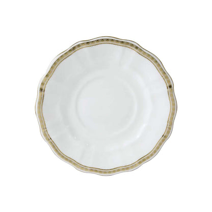 Royal Crown Derby Carlton Gold Sauce Boat Stand | 7.5in