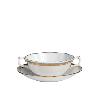 Royal Crown Derby Carlton Gold Cream Soup Cup | 12oz
