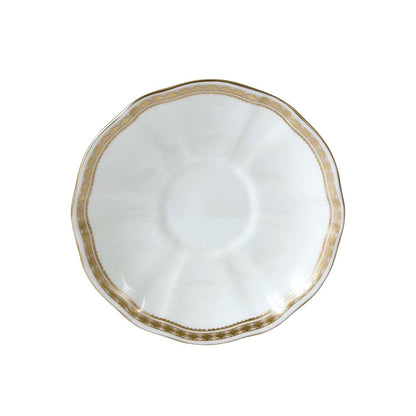 Royal Crown Derby Carlton Gold Tea Saucer | 6in