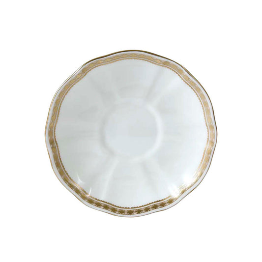 Royal Crown Derby Carlton Gold Tea Saucer | 6in