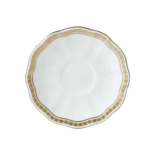 Royal Crown Derby Carlton Gold Coffee Saucer | 5in