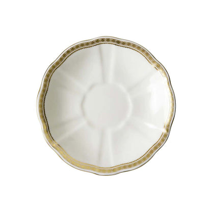 Royal Crown Derby Carlton Gold Cream Soup Saucer | 6in
