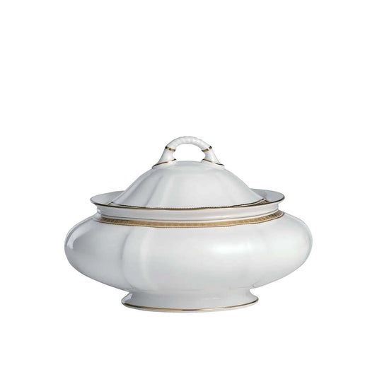 Royal Crown Derby Carlton Gold Covered Vegetable Dish | 64oz