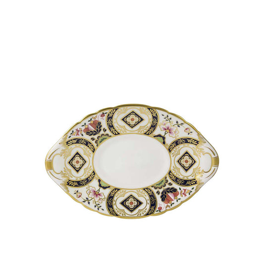 Royal Crown Derby Chelsea Garden Sauce Boat Stand | 8.5in