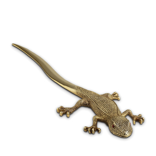 L'Objet Gecko 24k Gold Handcrafted Letter Opener | 9.5in