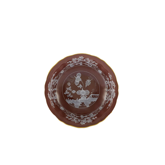 Ginori 1735 Oriente Italiano Castagna Fruit Saucer Bowl | 6in