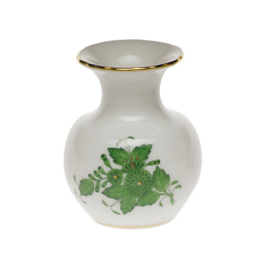 Herend Chinese Bouquet Green Bud Vase | 2.75in