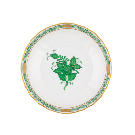 Herend Chinese Bouquet Green Canton Saucer | 5.5in