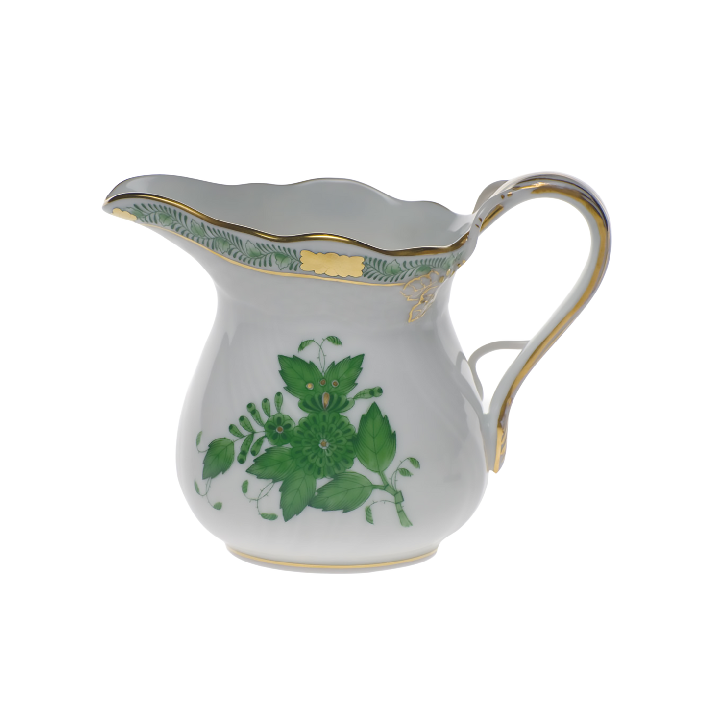 Herend Chinese Bouquet Green Creamer | 6oz