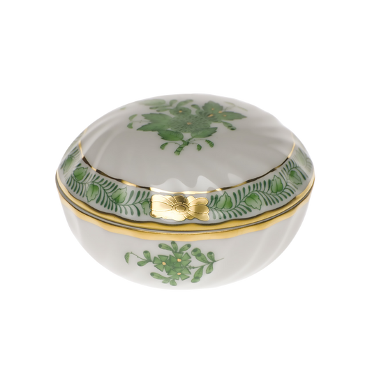 Herend Chinese Bouquet Green Ring Box | 2.75in