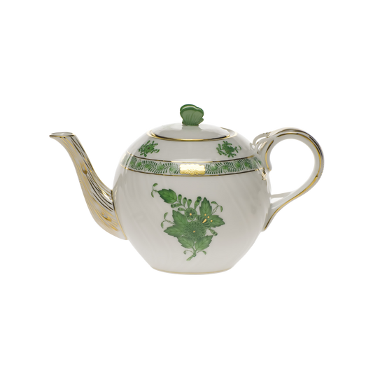 Herend Chinese Bouquet Green Tea Pot with Butterfly | 12oz