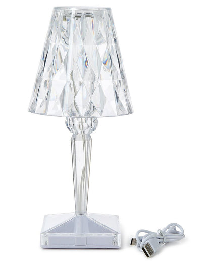 Crystal Portable Table Lamp with Color Changing LED