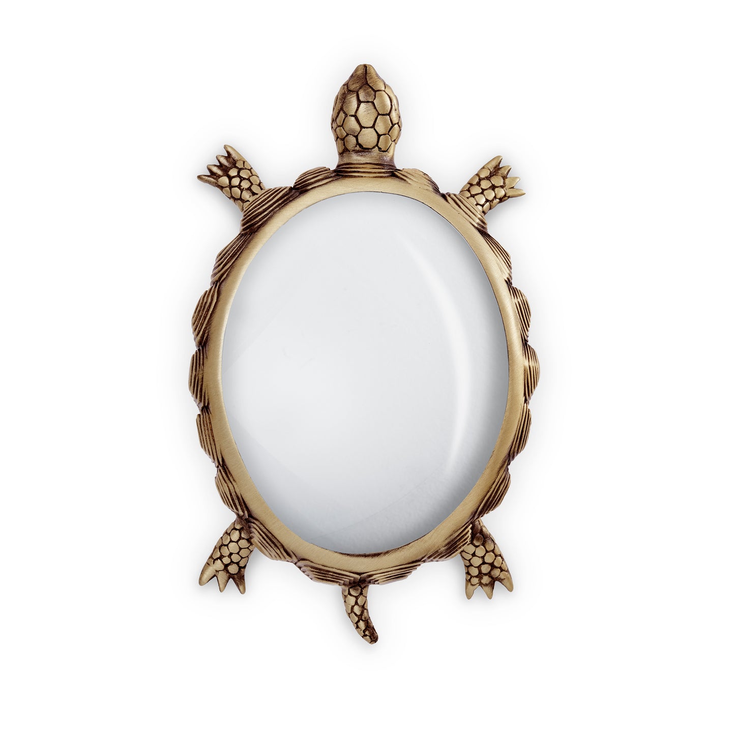 L'Objet Turtle Handcrafted Brass Magnifying Glass | 5x3x1in