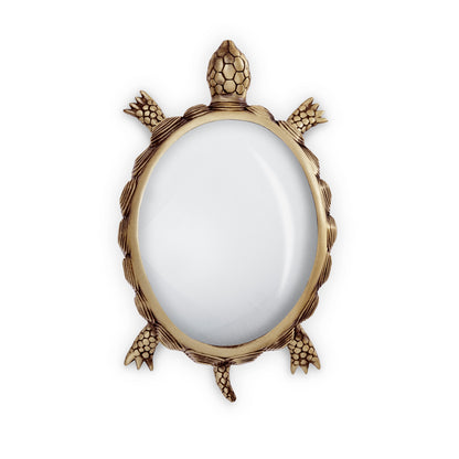 L'Objet Turtle Handcrafted Brass Magnifying Glass | 5x3x1in