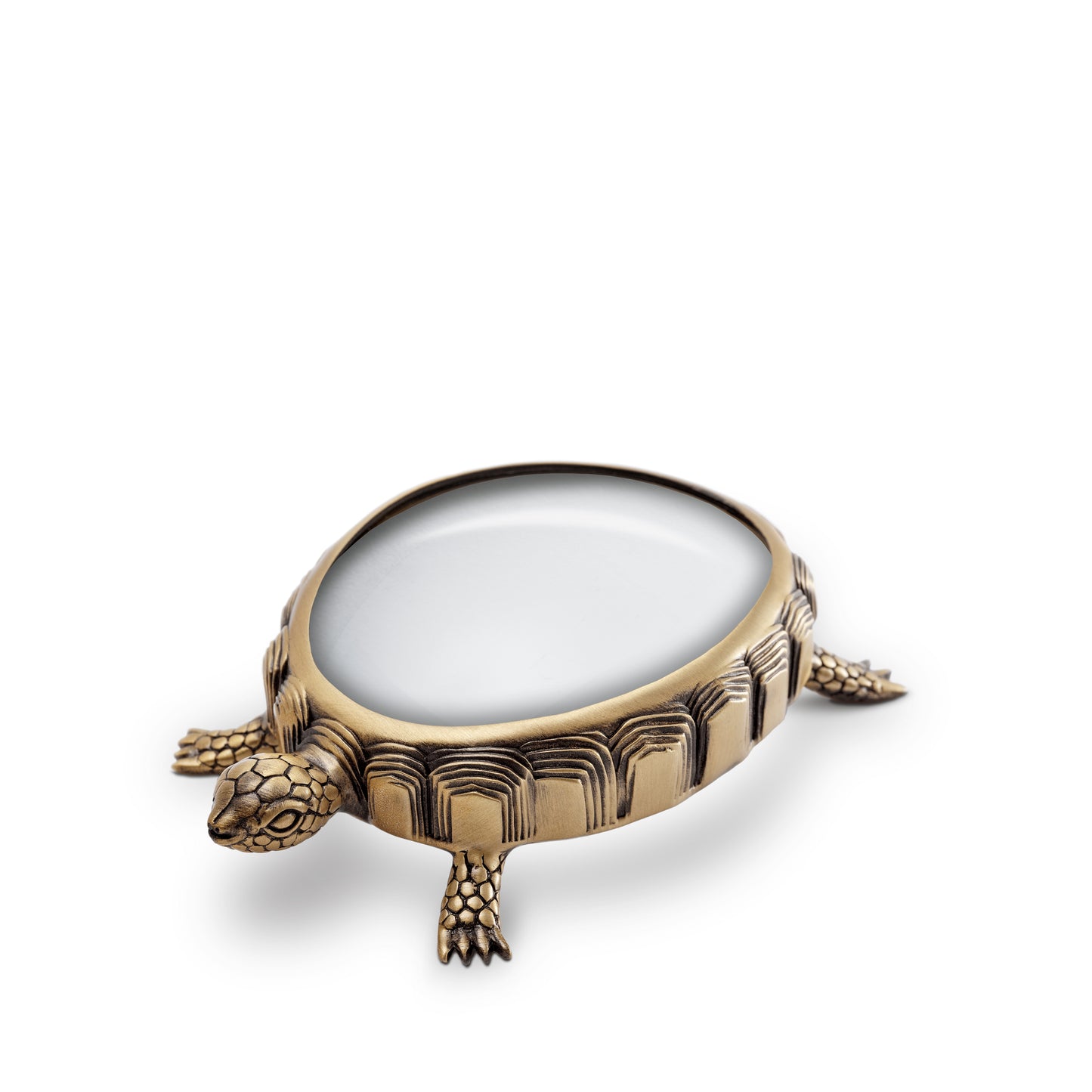 L'Objet Turtle Handcrafted Brass Magnifying Glass | 5x3x1in