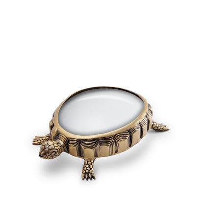 L'Objet Turtle Handcrafted Brass Magnifying Glass | 5x3x1in
