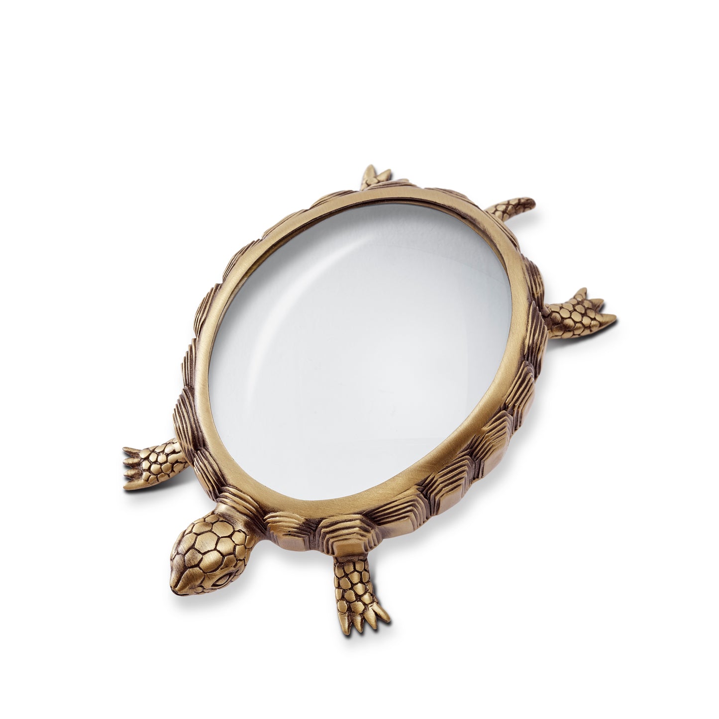 L'Objet Turtle Handcrafted Brass Magnifying Glass | 5x3x1in