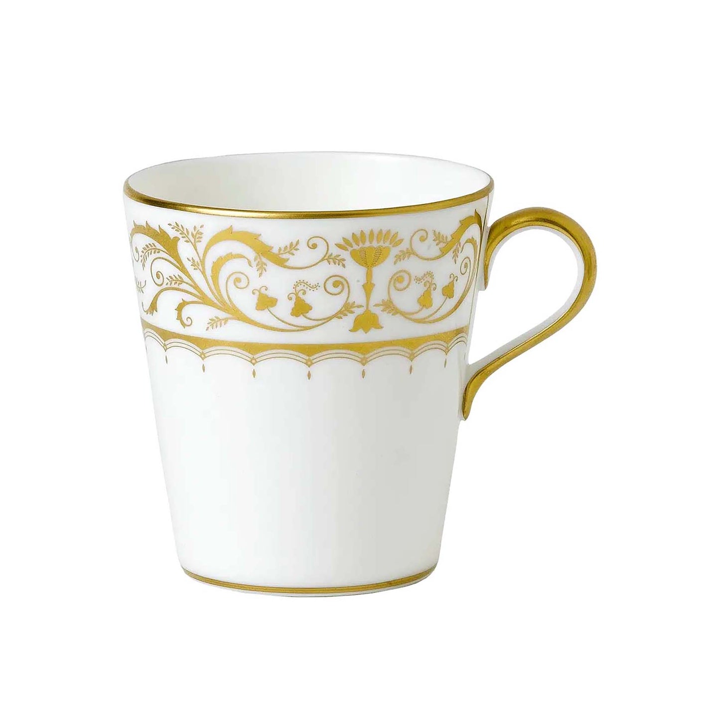 Royal Crown Derby Darley Abbey White Beaker Mug | 10oz