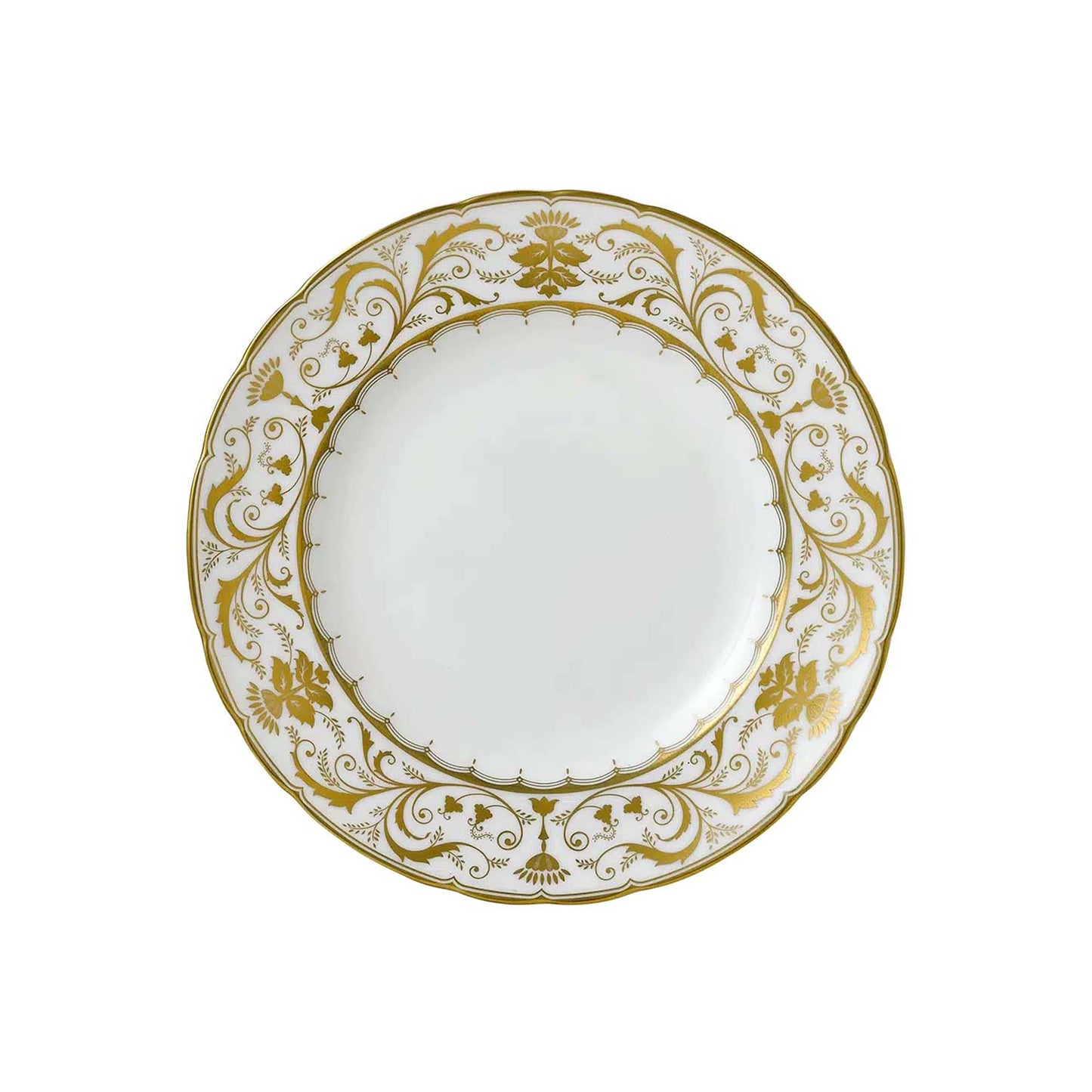 Royal Crown Derby Darley Abbey White Dinner Plate | 10.5in