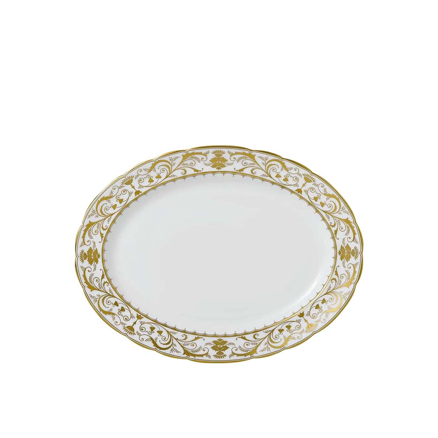 Royal Crown Derby Darley Abbey Large White Oval Dish | 16in