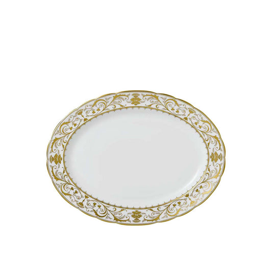 Royal Crown Derby Darley Abbey Large White Oval Dish | 16in