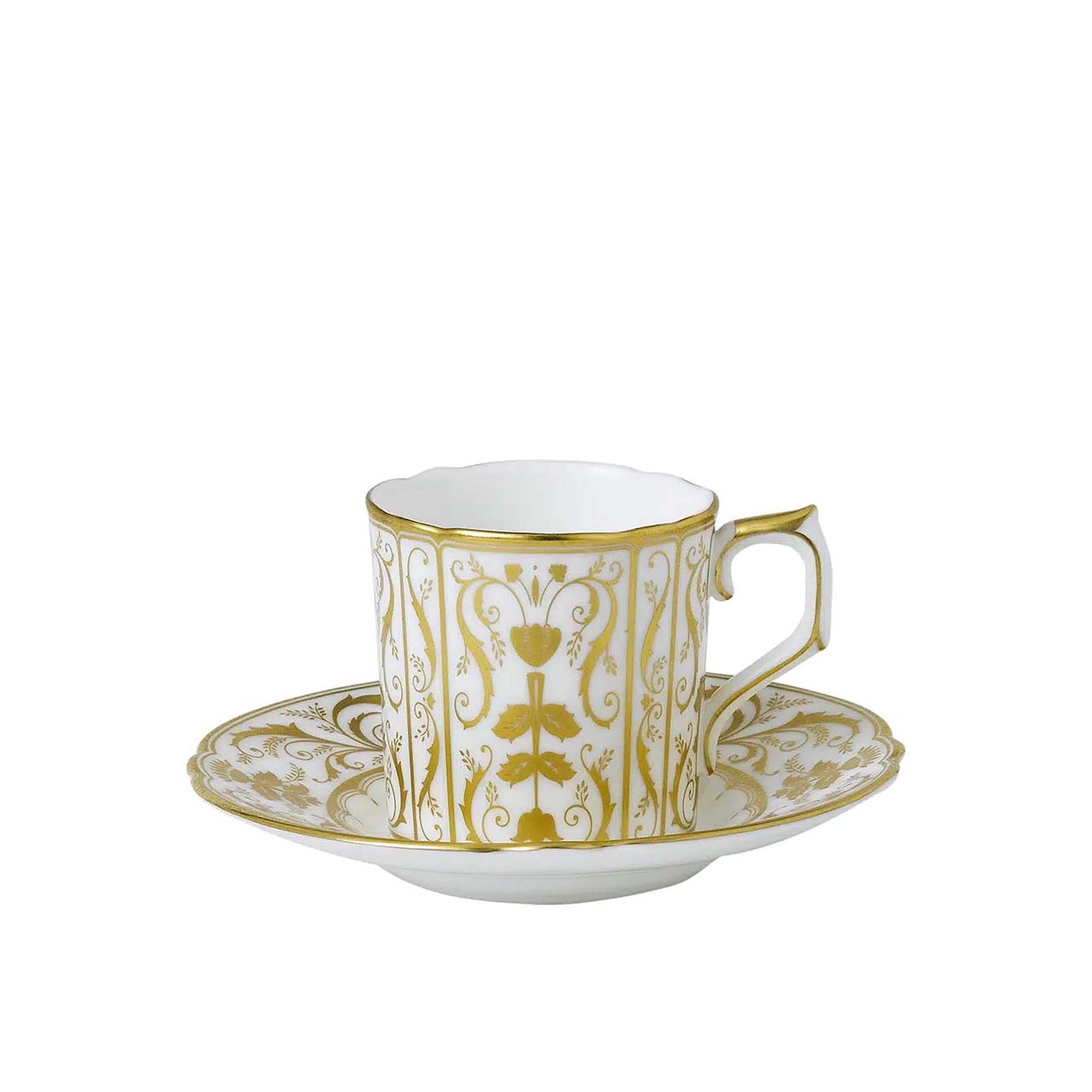 Royal Crown Derby Darley Abbey White Coffee Cup | 5oz