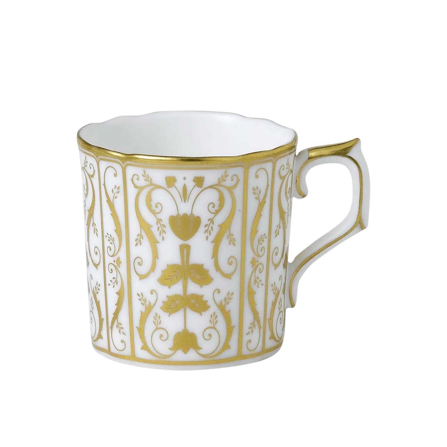 Royal Crown Derby Darley Abbey White Coffee Cup | 5oz