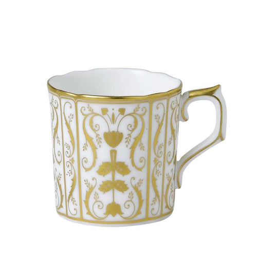 Royal Crown Derby Darley Abbey White Coffee Cup | 5oz