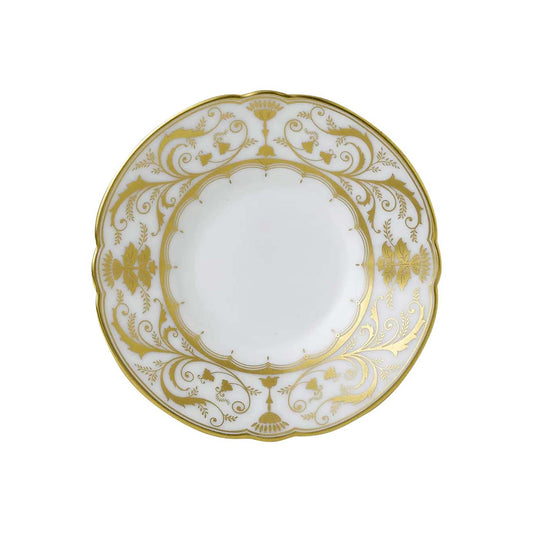 Royal Crown Derby Darley Abbey White Coffee Saucer | 5in