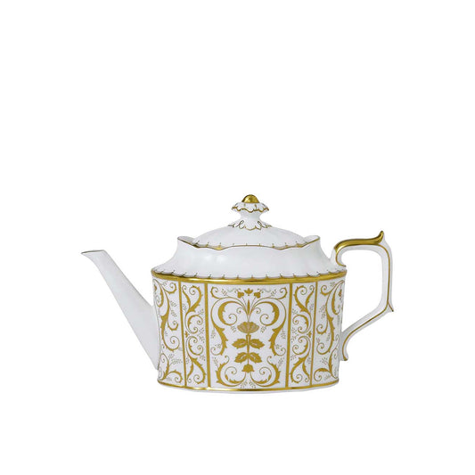 Royal Crown Derby Darley Abbey Large White Teapot | 58oz