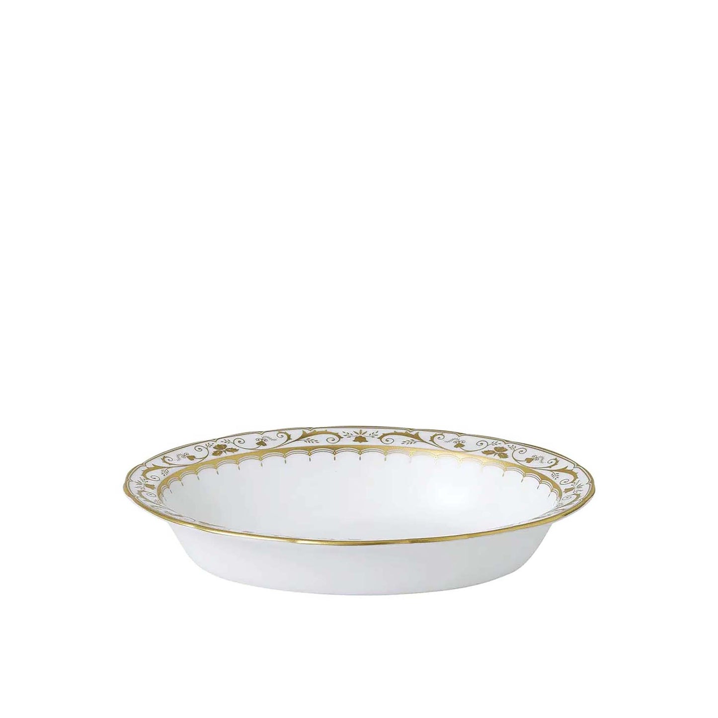 Royal Crown Derby Darley Abbey White Open Vegetable Dish | 9.5in