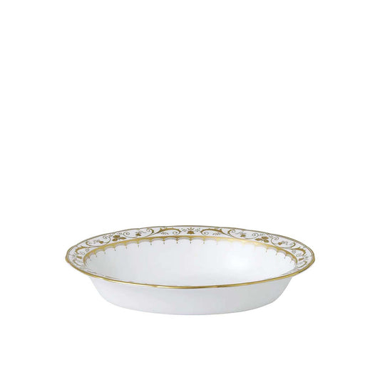 Royal Crown Derby Darley Abbey White Open Vegetable Dish | 9.5in
