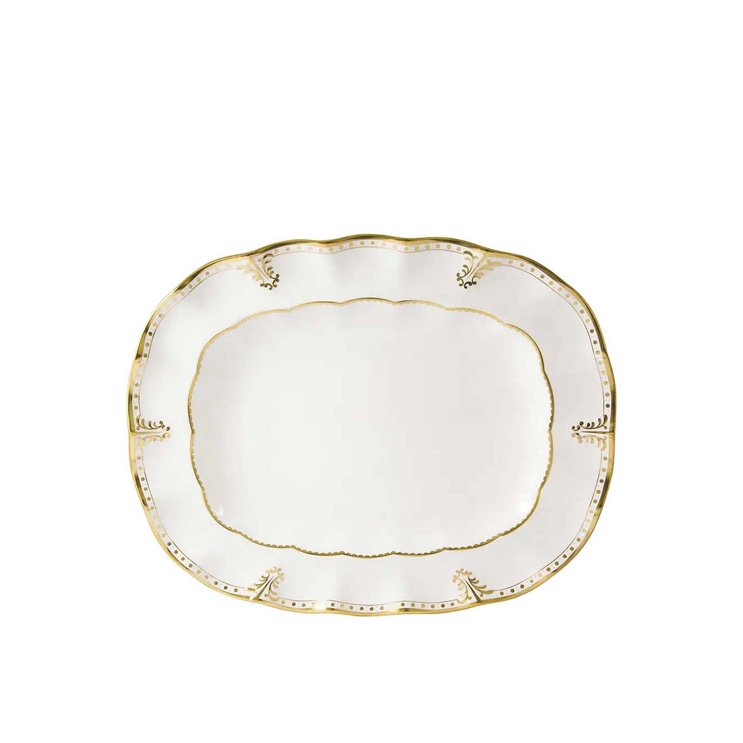 Royal Crown Derby Elizabeth Gold Large Oval Dish | 15in