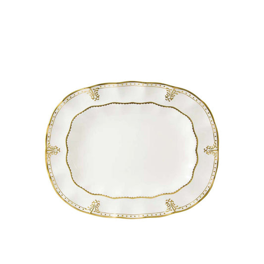 Royal Crown Derby Elizabeth Gold Small Oval Dish | 13in