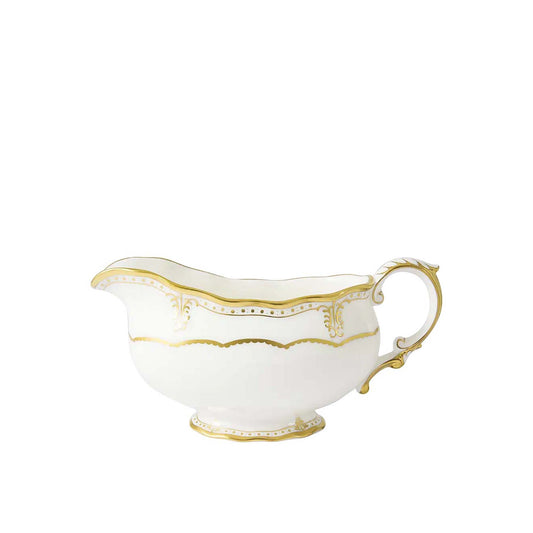 Royal Crown Derby Elizabeth Gold Sauce Boat | 17oz